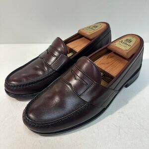 NEW HEELS Alden Penny Mocc Loafer Full Strap Burgundy Calf H493 Made in USA 10 D